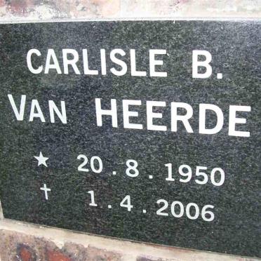 HEERDE Carlise B., van 1950-2006