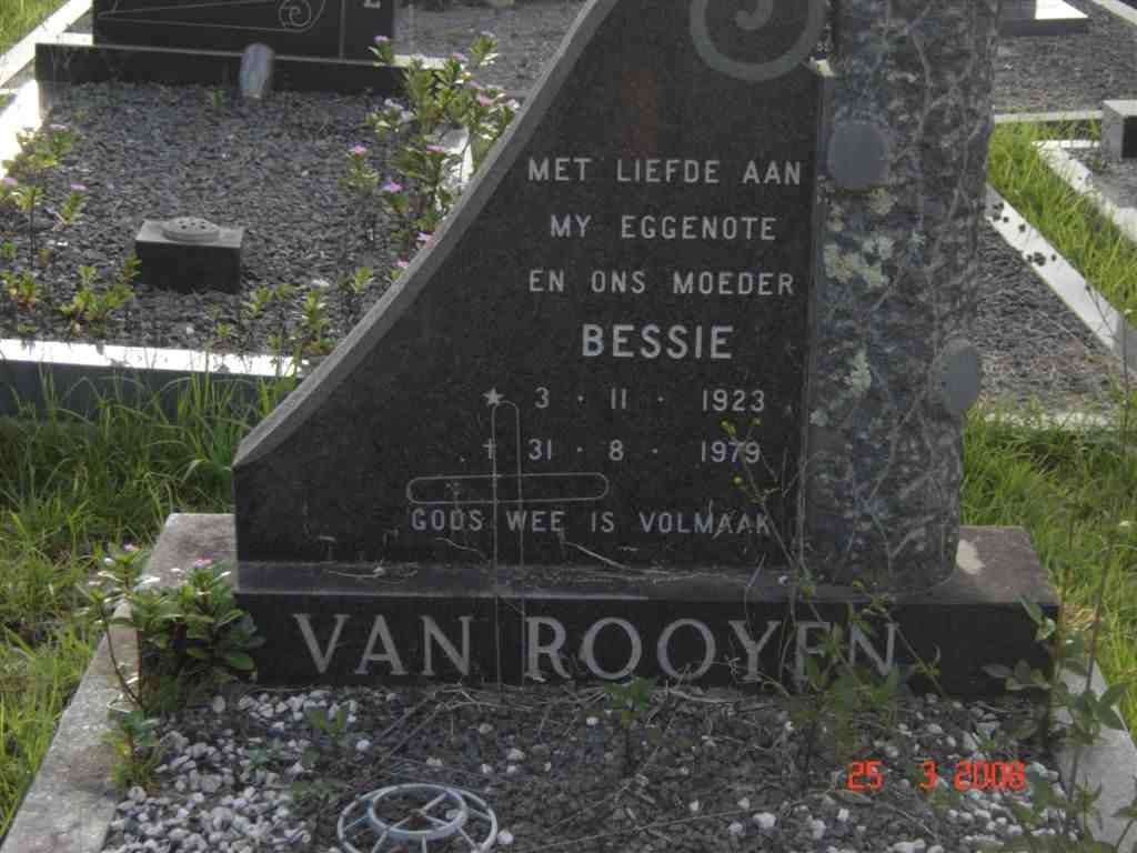 ROOYEN Bessie, van 1923-1979