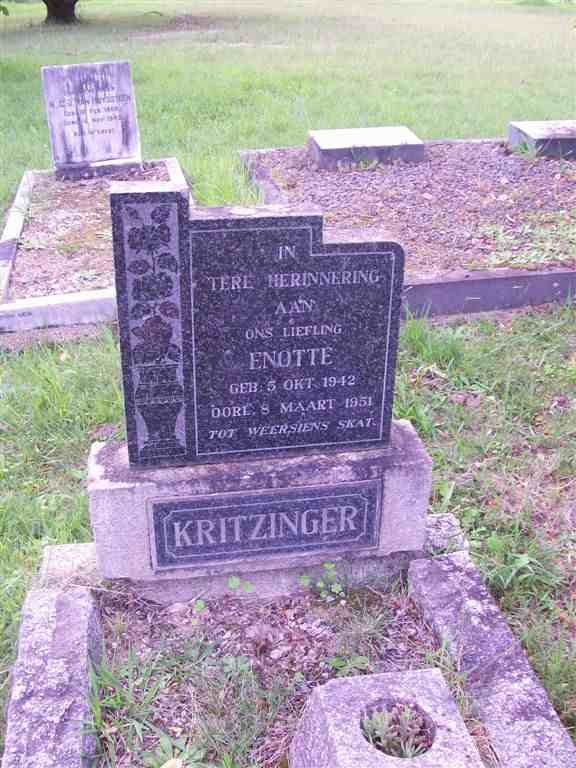 KRITZINGER Enotte 1942-1951