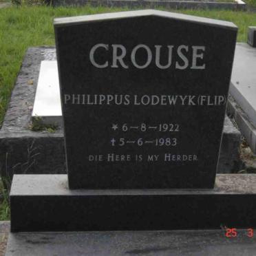 CROUSE Philippus Lodewyk 1922-1983