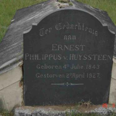 HUYSSTEEN Ernest Philippus, van 1843-1927