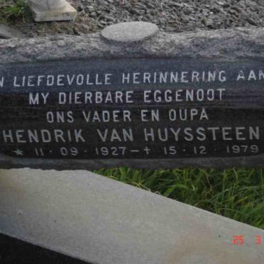 HUYSSTEEN Hendrik, van 1927-1979