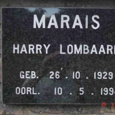 MARAIS Harry lombard 1929-1998