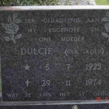 MELLS Dulcie nee KOEN 1925-1974
