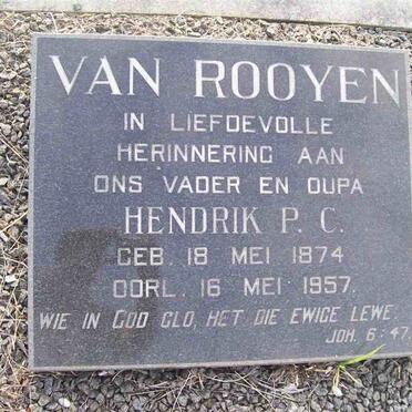 ROOYEN Hendrik P.C., van 1874-1957