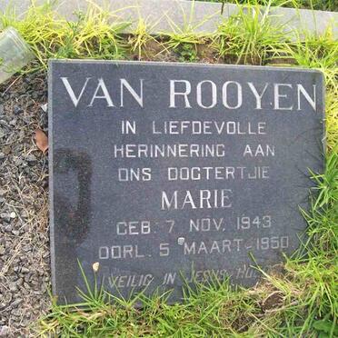 ROOYEN Marie, van 1943-1950