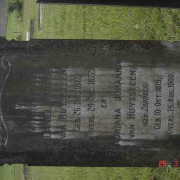 HUYSSTEEN Daniel Petrus, van 1817-1872 &amp; Adriana Johanna Zondagh 1819-1900