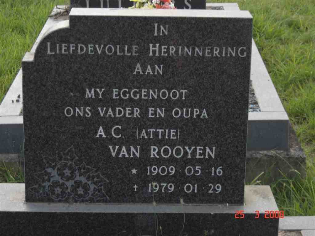 ROOYEN A.C., van 1909-1979