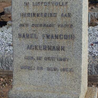 ACKERMANN Sarel Francois 1887-1953