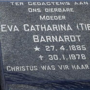 BARNARDT Eva Catharina 1885-1978
