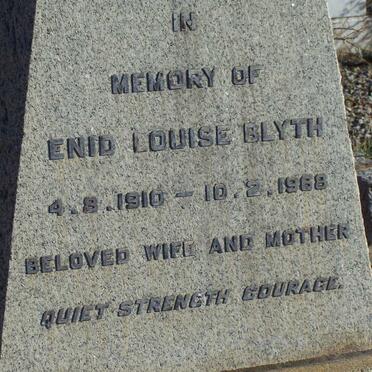 BLYTH Enid Louise 1910-1968