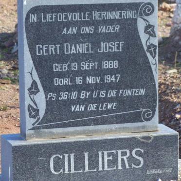 CILLIERS Gert Daniel Josef 1888-1947