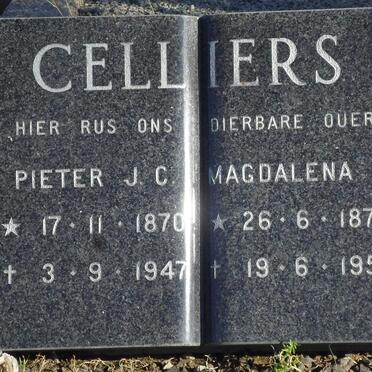 CELLIERS Pieter J.C. 1870-1947 &amp; Magdalena J. 1877-1955