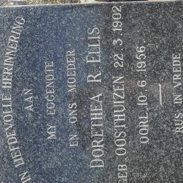ELLIS Dorethea R. nee OOSTHUIZEN 1902-1956