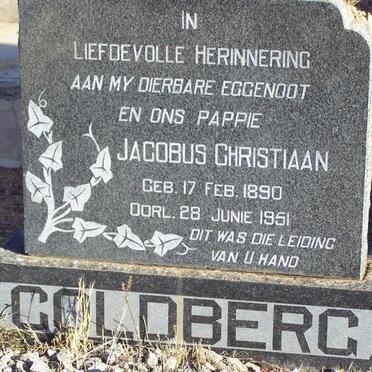 GOLDBERG Jacobus Christiaan 1890-1951