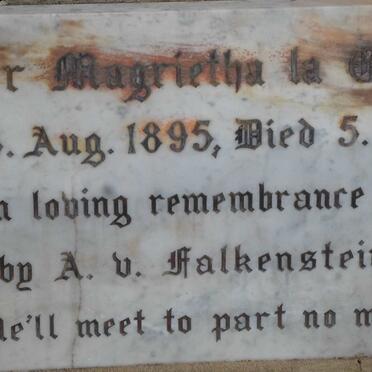 GRANGE Hester Magrietha, la 1895-1911