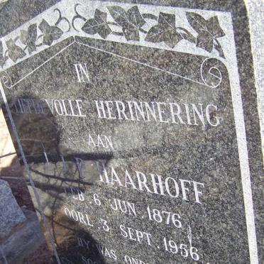 HAARHOFF J.J.P. 1876-1956