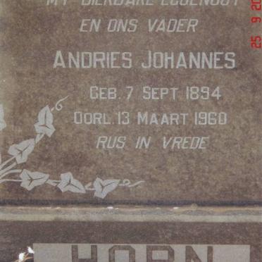 HORN Andries Johannes 1894-1960