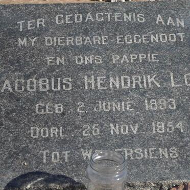 LOUW Jacobus Hendrik 1893-1954