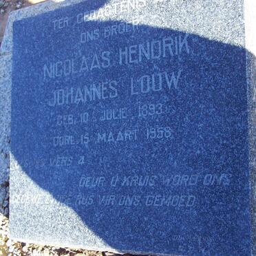 LOUW Nicolaas Hendrik Johannes 1893-1958