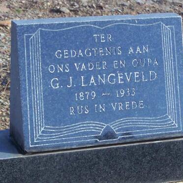 LANGEVELD G.J. 1879-1933