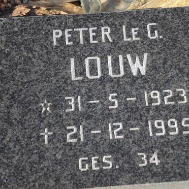 LOUW Peter le G. 1923-1995