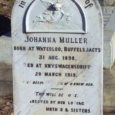 MULLER Johanna 1898-1919