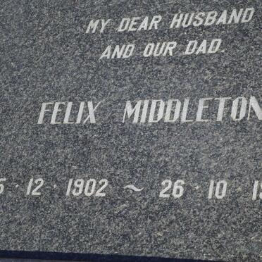 MIDDLETON Felix 1902-1970