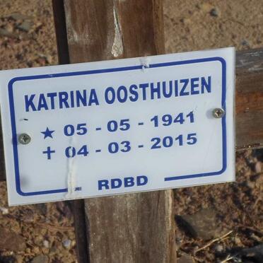 OOSTHUIZEN Katrina 1941-2015