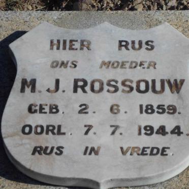 ROSSOUW M.J. 1859-1944