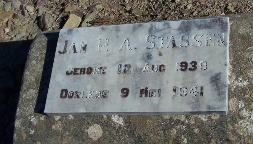 STASSEN Jan P.A. 1939-1941