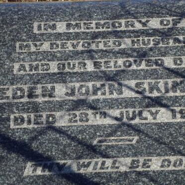 SKINNER Eden John -1935