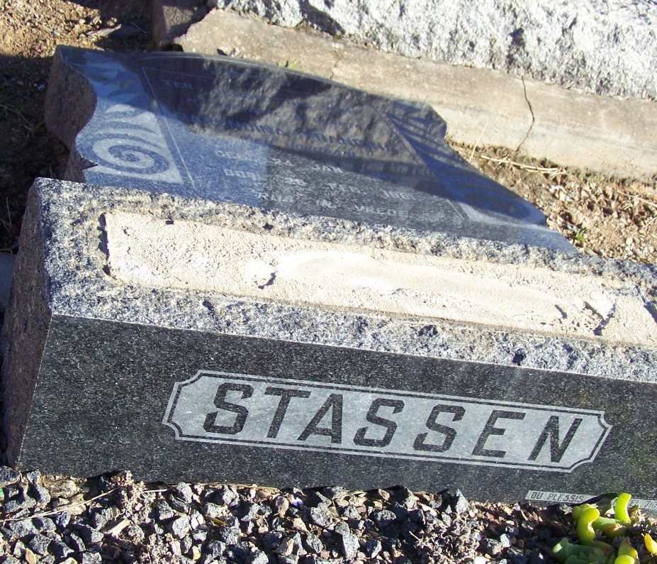 STASSEN Barendina Francina nee JORDAAN 1882-1961