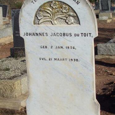 TOIT Johannes Jacobus, du 1856-1930