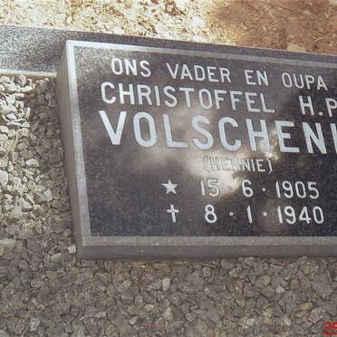 VOLSCHENK Christoffel H.P. 1905-1940