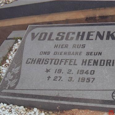 VOLSCHENK Christoffel Hendrik 1940-1957