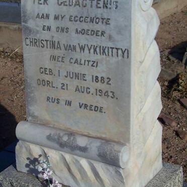 WYK Christina, van nee CALITZ 1882-1943