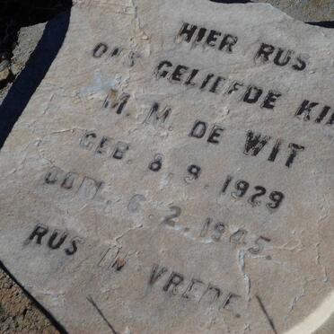 WIT M.M., de 1929-1945