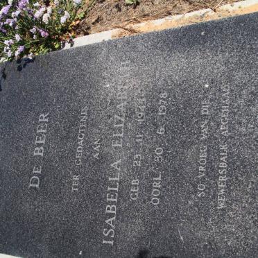 BEER Isabella Elizabeth, de 1945-1978