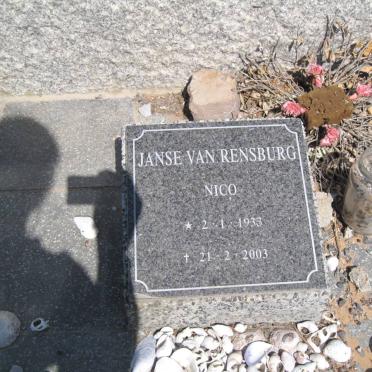 RENSBURG Nico, Janse van 1933-2003