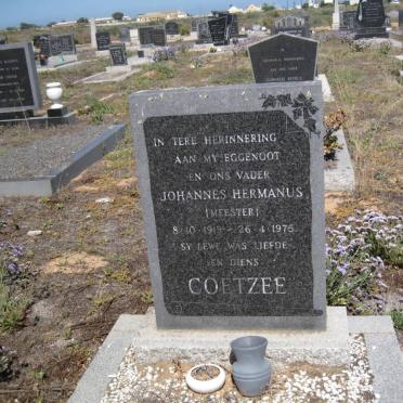 COETZEE Johannes Hermanus 1913-1975