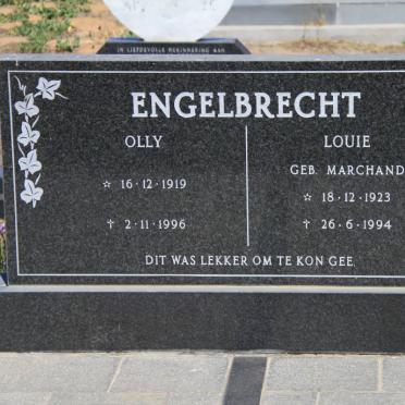 ENGELBRECHT Olly 1919-1996 &amp; Louie MARCHAND 1923-1994