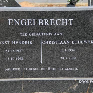 ENGELBRECHT Ernst Hendrik 1927-1998 :: ENGELBRECHT Christiaan Lodewyk 1934-2000