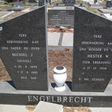 ENGELBRECHT Michiel J. 1899-1983 &amp; Hester W. EBERSOHN 1906-