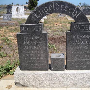 ENGELBRECHT Johannes Jacobus Kotze 1887-1964 &amp; Helena Johanna Alberta LOUW 1888-1959
