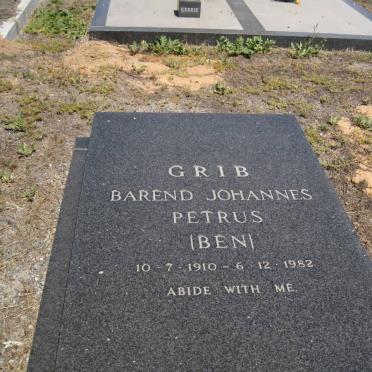 GRIB Barend Johannes Petrus 1910-1982
