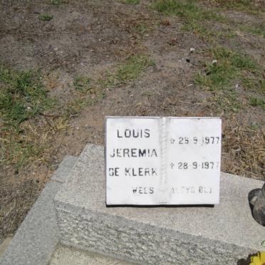 KLERK Louis Jeremia, de 1977-1977