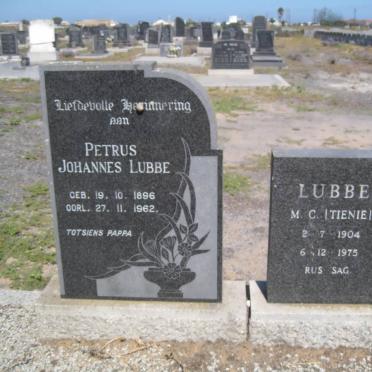 LUBBE Petrus Johannes 1896-1962 :: LUBBE M.C. 1904-1975