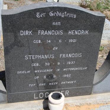 LOCHNER Dirk Francois Hendrik 1901-1962 :: LOCHNER Stephanus Francois 1937-1962 