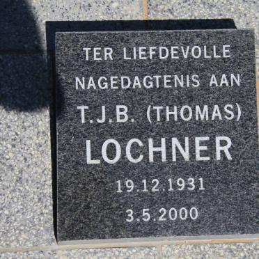 LOCHNER T.J.B. 1931-2000 